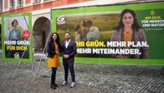 Die grüne Spitzenkandidatin Sandra Krautwaschl und Geschäftsführer Timon Scheuer. (Bild: Die Grünen Steiermark)