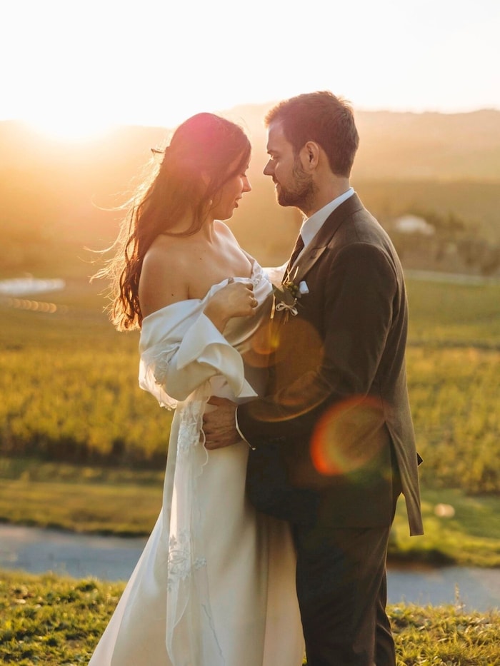 David "Wisch" Krammer with his bride.