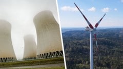 Innviertler Windkraftgegner halten Windräder für entbehrlich, Atommeiler aber für nötig – wenngleich vermutlich nicht im Innviertel. (Bild: Krone KREATIV/Land OÖ/Dedl, Daniel Scharinger)