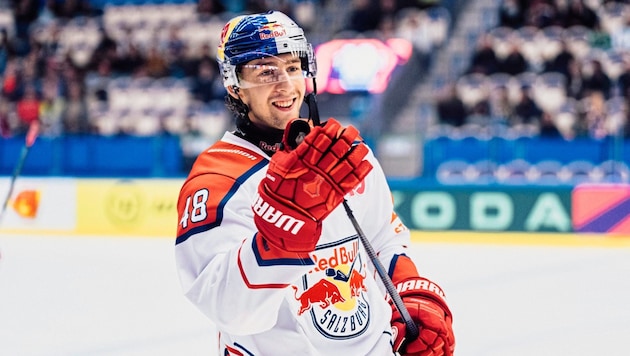 Lucas Thaler scored the important 1:1 in Växjö. (Bild: EC Red Bull Salzburg)