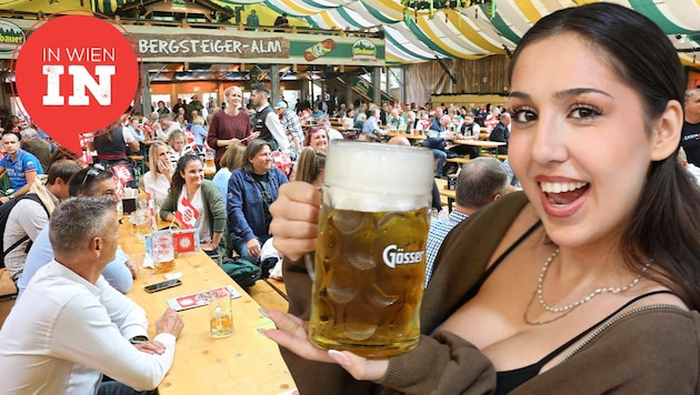 Exuberant atmosphere: The festival tents at the Kaiser Wiesn will once again be filled to capacity at the weekend. (Bild: Krone KREATIV/Martin Jöchl)