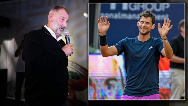 The end of Dominic Thiem's career comes too soon for Thomas Muster (left). (Bild: APA/EVA MANHART, GEPA Pictures)