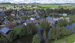 September 2024: In der Wallerseestadt Seekirchen kam es wieder zu Überschwemmungen (Bild: Tschepp Markus)