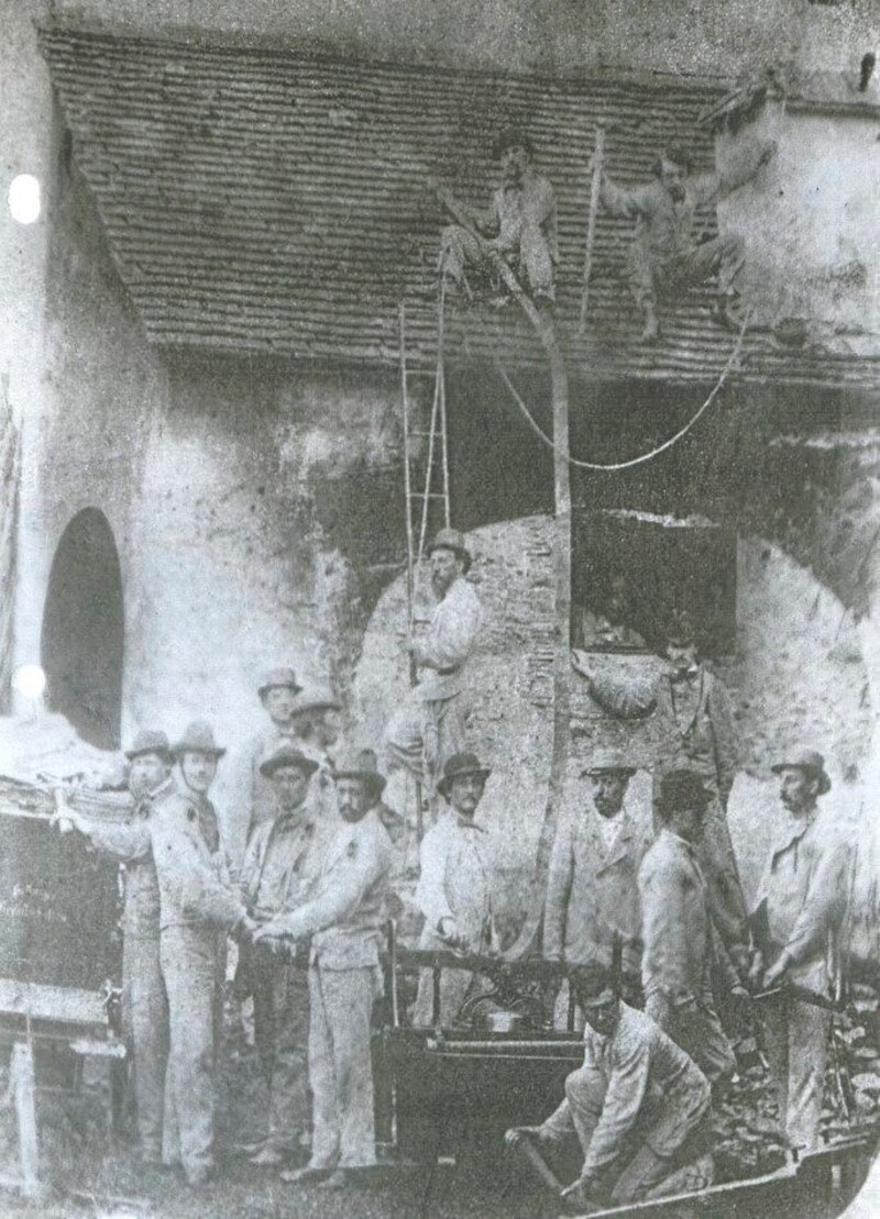 The men of the Klagenfurt main fire station when it was founded in 1864. (Bild: Hauptwache Klagenfurt)