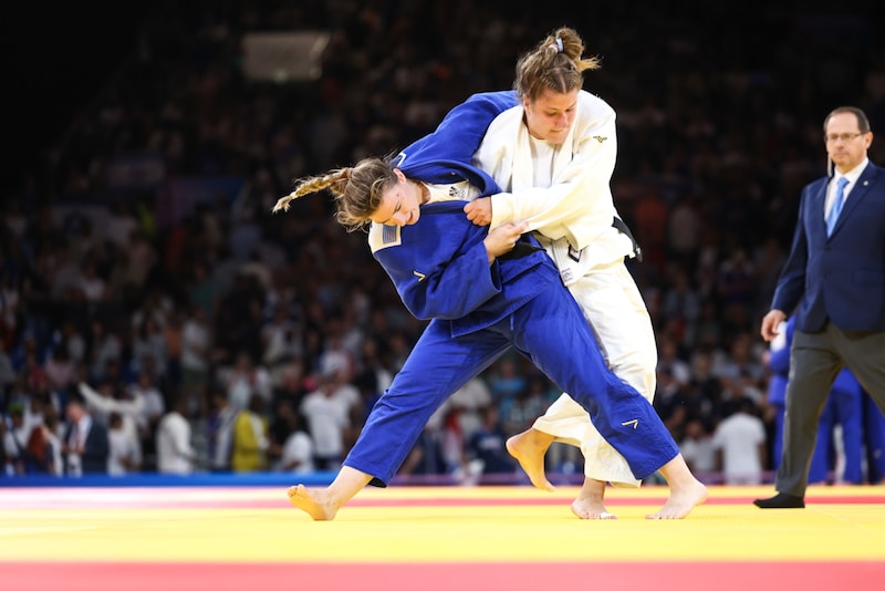 Für Michaela Polleres war Bronze in Paris nach Silber in Tokyo bereits das zweite olympische Edelmetall. (Bild: GEPA/GEPA pictures)