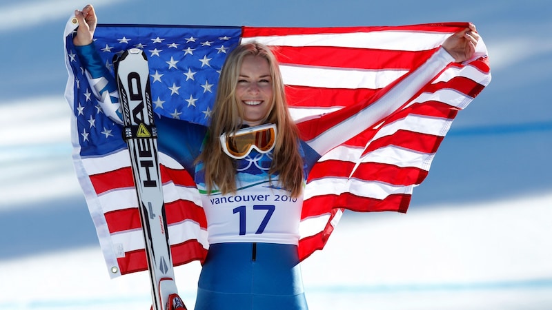 Lindsey Vonn won gold in the downhill at the 2010 Olympic Games in Vancouver. (Bild: GEPA/GEPA pictures)