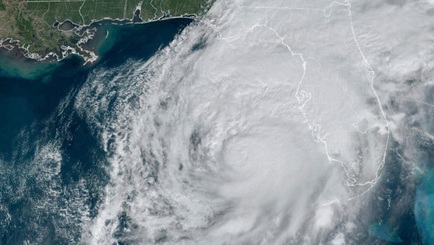 The hurricane from above (Bild: APA/AP)