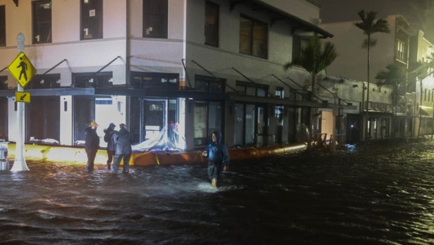 Die Situation in Fort Myers, nachdem der Hurrikan durchgezogen war (Bild: APA/2024 Getty Images)