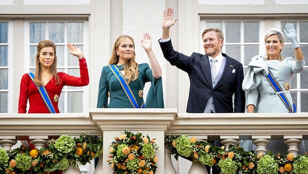 In recent pictures, the Dutch royal family looks noticeably slimmer. (Bild: AFP)