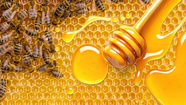 Stretched honey has repeatedly hit the headlines in the past. A recent analysis shows that the problem is likely to be far greater than previously suspected. (Bild: Krone KREATIV/Jag_cz, Maksym – stock.adobe.com)