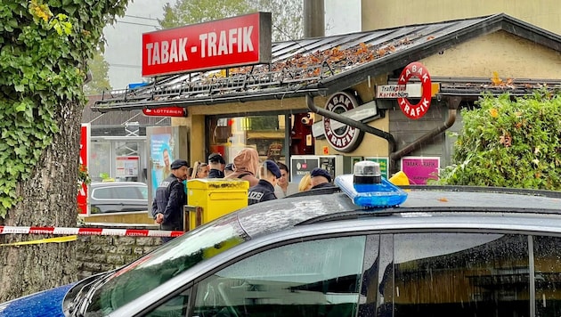 Am 10. Oktober wurde die Trafik in der Münchner Bundesstraße überfallen. (Bild: Markus Tschepp)