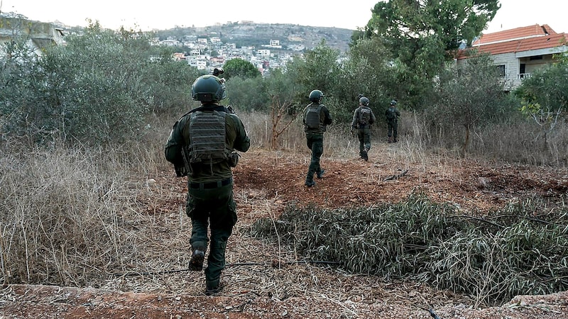 Israeli ground troops in the south of Lebanon (Bild: APA/AFP/Israel Army)