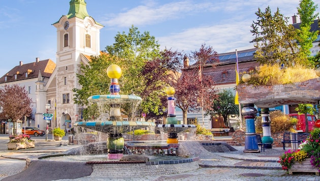 In 2019, the town of Zwettl decided to renovate the Hundertwasser fountain. (Bild: Klaus Schindler)