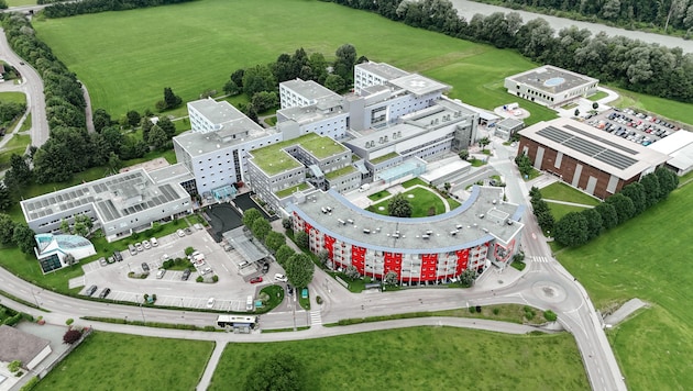 A bird's eye view of Kufstein Hospital. (Bild: BKH Kufstein)