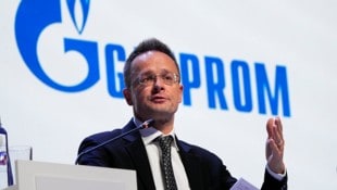 Außenminister Péter Szijjártó beim Energieforum in St. Petersburg (Bild: APA/AP)