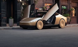 Tesla arbeitet an einem Robotaxi ohne Lenkrad namens Cybercab. In Texas sollen aber zunächst ...