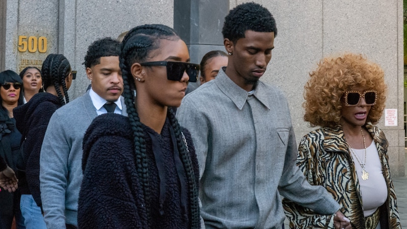 Diddy's family was also present in court on Thursday. (Bild: APA/Getty Images via AFP/GETTY IMAGES/David Dee Delgado)