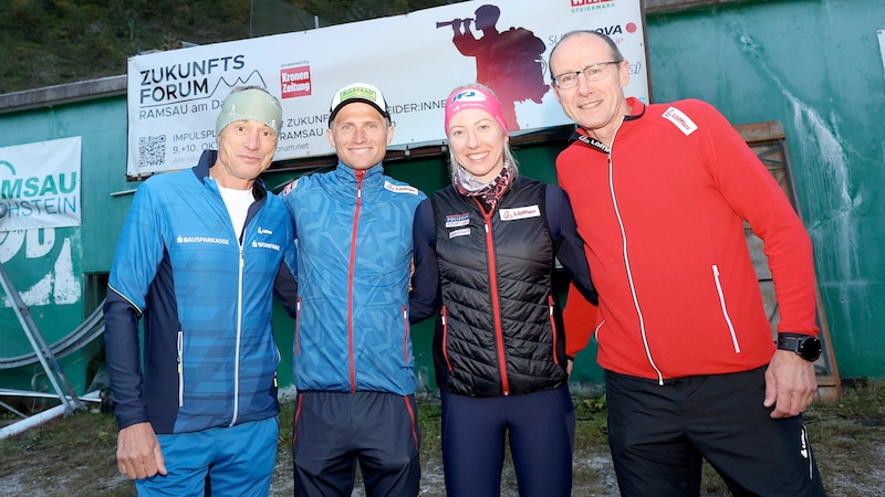 Anton Schutti, Mika Vermeulen, Teresa Stadlober and Alois Stadlober (Bild: GEPA pictures)