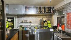 Feuerwehr-Einsatz im Kebabstand (Bild: FF Zell am See)