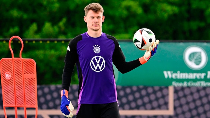 Im Tor setzte Nagelsmann auf Nübel, in der zweiten Halbzeit übernahm Jonas Urbig im Kasten.