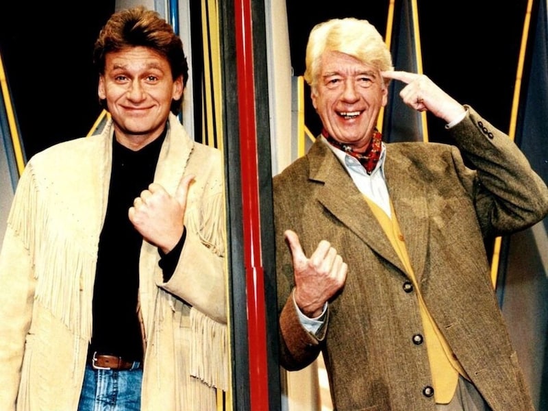 Rudi Carell and his successor Reinhard Fendrich made television history with "Herzblatt". (Bild: ORF / First Look / picturedesk.com)