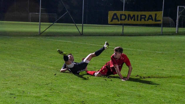 Action on the pitch in the regulars' league. (Bild: zVg/Dominik Blümel)