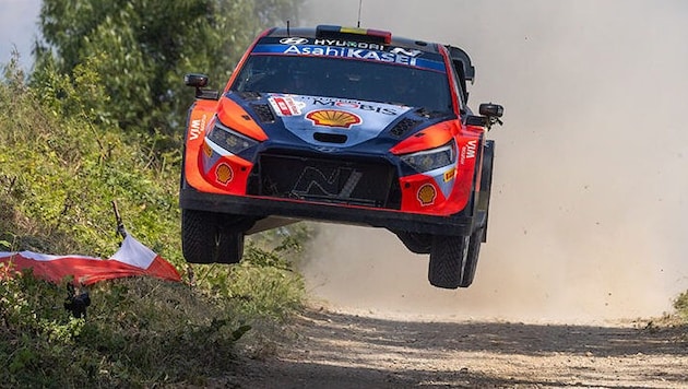 Thierry Neuville startet am Samstag mit seinem Hyundai Rally1 im Waldviertel. (Bild: Hyundai)