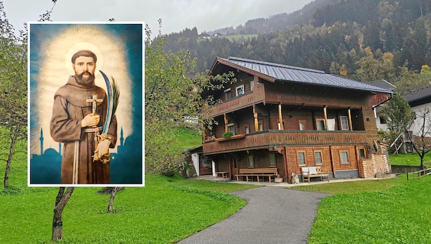 Die Eltern von Engelbert Kolland (kleines Bild) zogen in die Steiermark. Ihr dortiges Haus wurde nach Zell am Ziller transferiert und beheimatet nun das Engelbertmuseum, das am 27.10. besichtigt werden kann. (Bild: ZOOM Tirol/zoom.tirol/zVg)