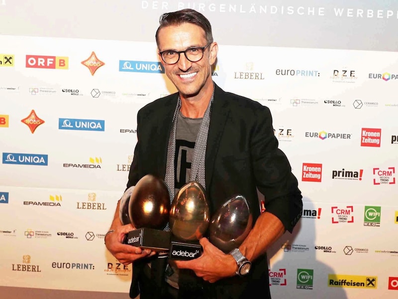 Thomas Klepits (ideas4you) was delighted to receive four awards. (Bild: Reinhard Judt)