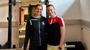Lilli Brugger und Julia Eistert (re.) beim gemeinsamen Training in Rif.