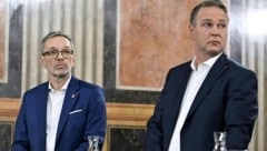 Stehen aktuell im Mittelpunkt: Herbert Kickl (FPÖ) und Andreas Babler (SPÖ) (Bild: APA/HANS KLAUS TECHT)