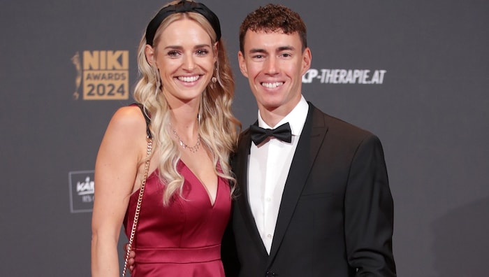 Stefan Kraft kam zur Gala mit seiner Ehefrau Marisa. 