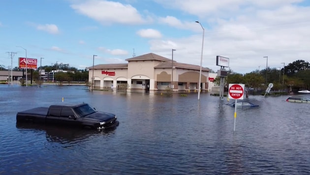 Hurricane Milton brought heavy flooding with it. (Bild: ASSOCIATED PRESS)