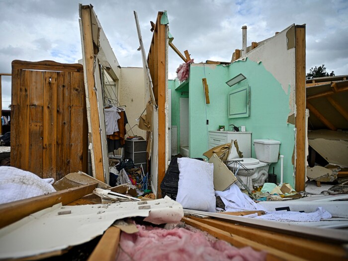 Überreste eines Hauses in Port St. Lucie, Florida