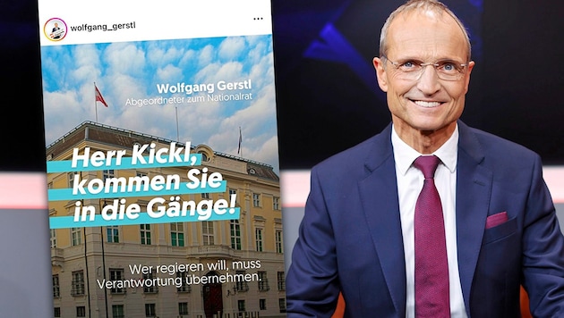 Wolfgang Gerstl, a member of the Austrian People's Party (ÖVP), is making a name for himself this week with an unusual Instagram post. (Bild: Krone KREATIV/Reinhard Holl, Instagram/wolfgang_gerstl)