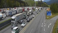 Auf den Webcams der Asfinag konnte man den Stau beobachten.