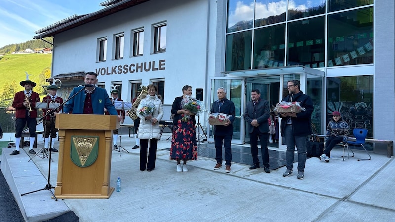 Mayor Lukas Peer at the opening ceremony. (Bild: zVg)