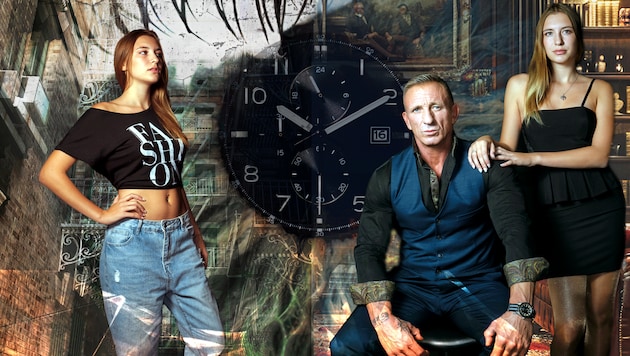 Symbolisches Cover-Bild: Sophia in der Rolle von „Vic“ mit ihren zwei Leben. Ihr Vater Max Fraisl spielt den Filmvater.  (Bild: Max Fraisl )