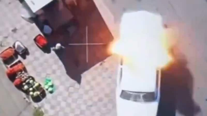 The alleged drone attacks are shown in video footage. (Bild: x.com/Gerashchenko_en)