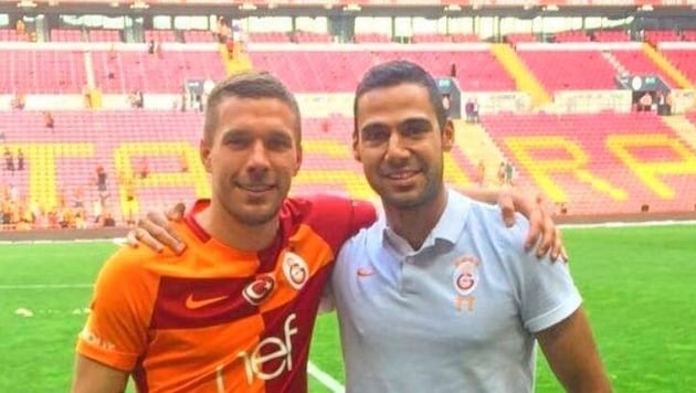 Tugberk Tanrivermis (right) and Lukas Podolski are good friends. (Bild: zvg)