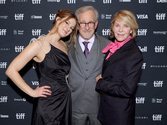 Destry Allyn Spielberg with her parents Steven Spielberg and Kate Capshaw