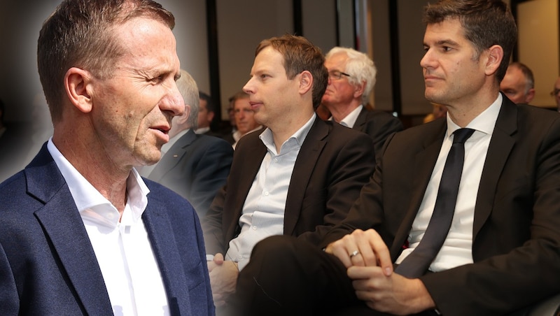 Klaus Mitterdorfer, Thomas Hollerer and Bernhard Neuhold (from left to right) (Bild: GEPA, krone.at-mrgrafik)