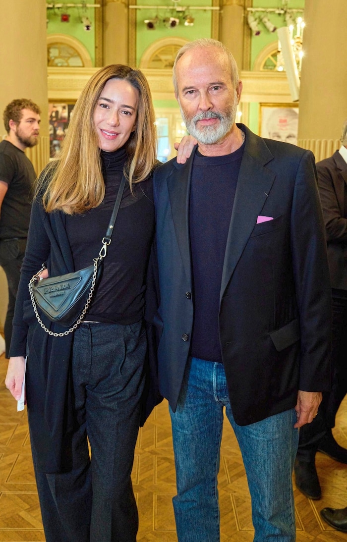 Der Künstler Erwin Wurm mit seiner Frau Elise Mougin.