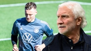 Rudi Völler (r.) ist der Meinung, Bernd Leno hat Julian Nagelsmann missverstanden.