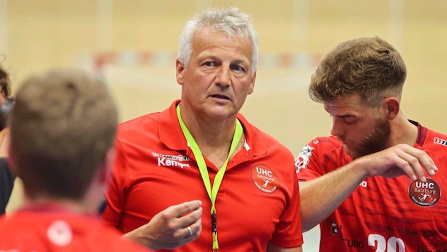 Coach Herbert Wagner was delighted with an important victory. (Bild: GEPA/GEPA pictures)