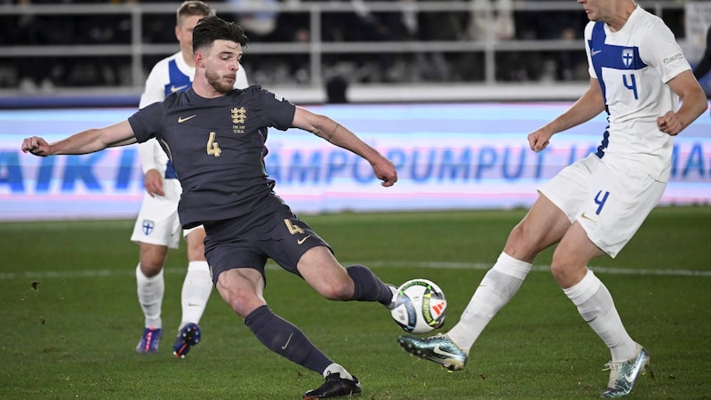 Declan Rice trug sich in die Torschützenliste ein. (Bild: AP ( via APA) Austria Presse Agentur/ASSOCIATED PRESS)