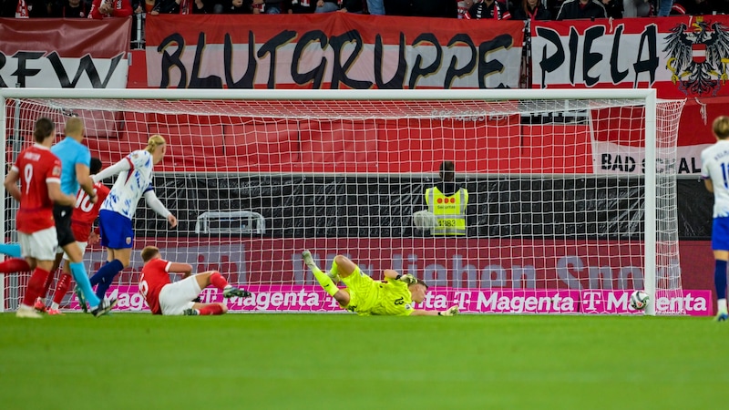 Erling Haaland only hit the bar at the start and then remained pale. (Bild: GEPA/GEPA pictures)