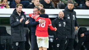 Ralf Rangnick war mit dem Auftritt seiner Spieler mehr als zufrieden. (Bild: GEPA/GEPA pictures)