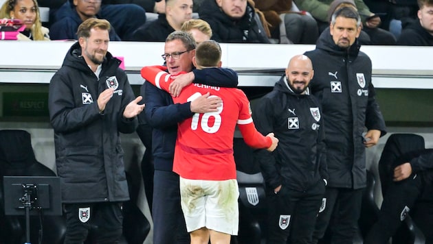 Ralf Rangnick was more than satisfied with the performance of his players. (Bild: GEPA/GEPA pictures)