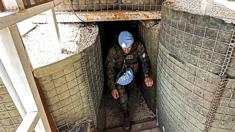 Auch die Soldaten der UNIFIL-Mission haben mit Wassermangel zu kämpfen. (Bild: APA/AFP/ANWAR AMRO)